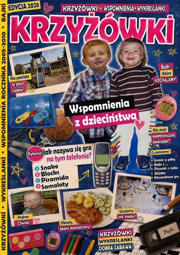 Krzyżówki WSPOMNIENIA z DZIECIŃSTWA (E-BOOK PDF)